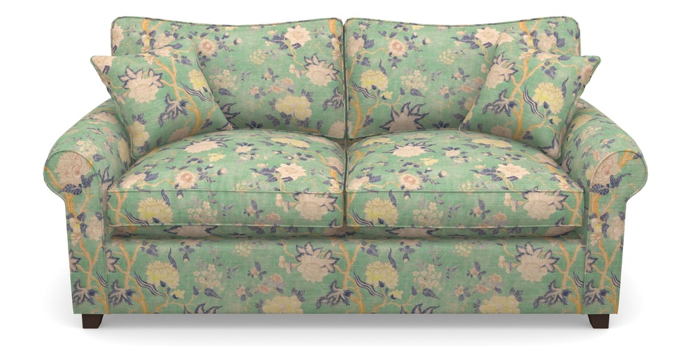 Product photograph of Waverley Sofa Bed 3 Seater Sofa Bed In Floral Linen - Even So Verde from Sofas and Stuff Limited