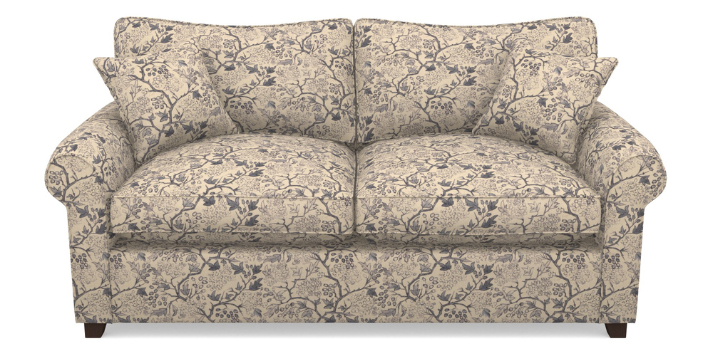 Product photograph of Waverley Sofa Bed 3 Seater Sofa Bed In Rhs Collection - Gertrude Jekyll Linen Cotton Blend - Navy from Sofas and Stuff Limited