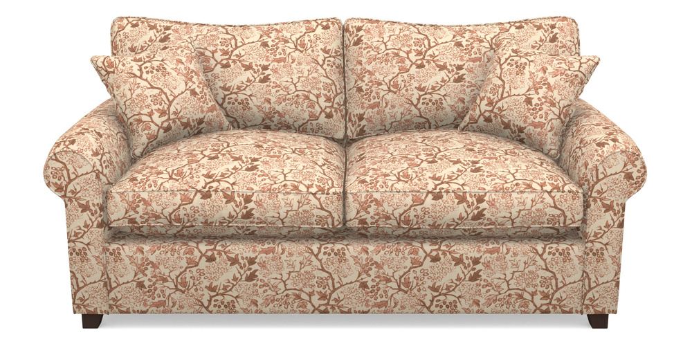 Product photograph of Waverley Sofa Bed 3 Seater Sofa Bed In Rhs Collection - Gertrude Jekyll Linen Cotton Blend - Rust from Sofas and Stuff Limited