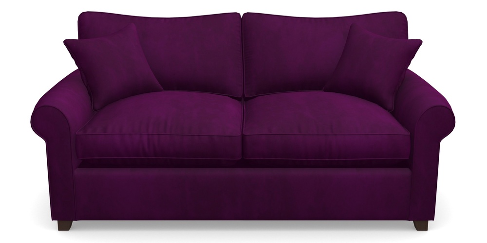 Product photograph of Waverley Sofa Bed 3 Seater Sofa Bed In House Clever Velvet - Aubergine from Sofas and Stuff Limited