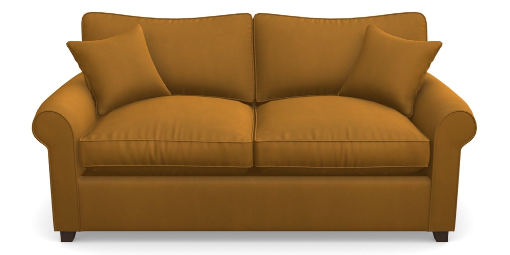 Product photograph of Waverley Sofa Bed 3 Seater Sofa Bed In House Clever Velvet - Ochre from Sofas and Stuff Limited
