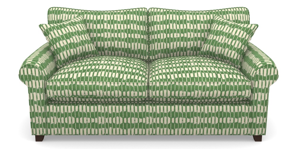 Product photograph of Waverley Sofa Bed 3 Seater Sofa Bed In V A Brompton Collection - Ikat - Basil from Sofas and Stuff Limited