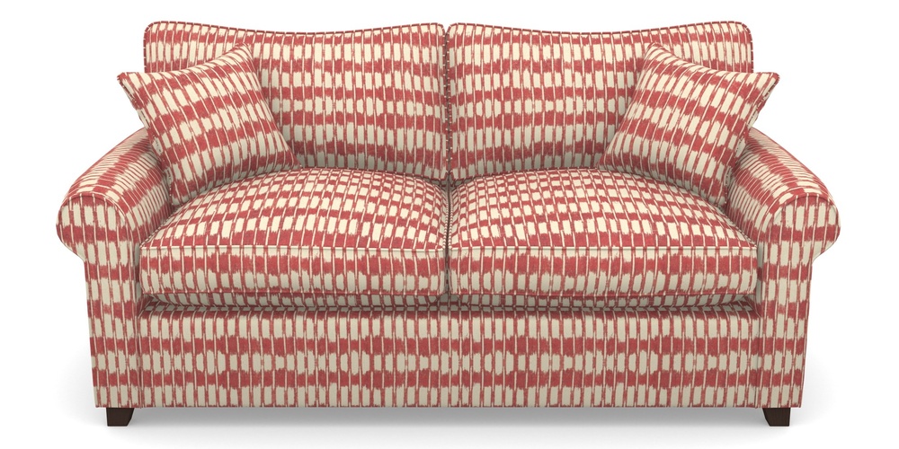 Product photograph of Waverley Sofa Bed 3 Seater Sofa Bed In V A Brompton Collection - Ikat - Chilli from Sofas and Stuff Limited