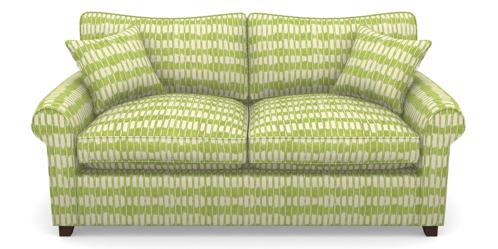 Product photograph of Waverley Sofa Bed 3 Seater Sofa Bed In V A Brompton Collection - Ikat - Lime from Sofas and Stuff Limited