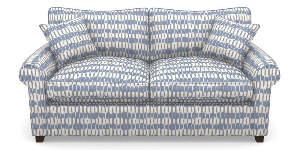 Product photograph of Waverley Sofa Bed 3 Seater Sofa Bed In V A Brompton Collection - Ikat - Morning Blue from Sofas and Stuff Limited