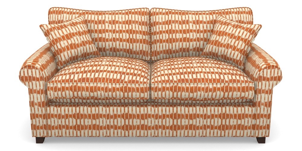 Product photograph of Waverley Sofa Bed 3 Seater Sofa Bed In V A Brompton Collection - Ikat - Terracotta from Sofas and Stuff Limited