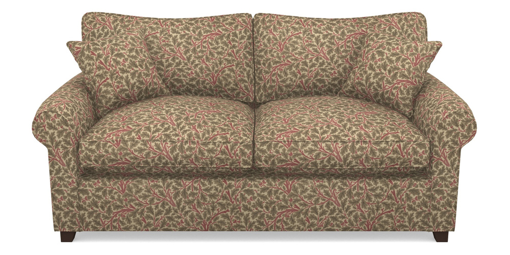 Product photograph of Waverley Sofa Bed 3 Seater Sofa Bed In V A Drawn From Nature Collection - Oak Tree - Red from Sofas and Stuff Limited