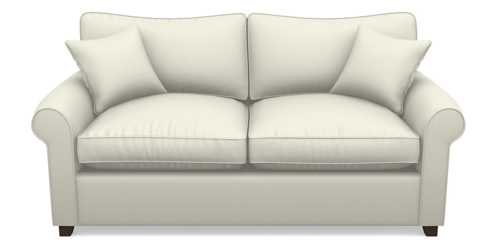 Product photograph of Waverley Sofa Bed 3 Seater Sofa Bed In Plain Linen Cotton - Meringue from Sofas and Stuff Limited