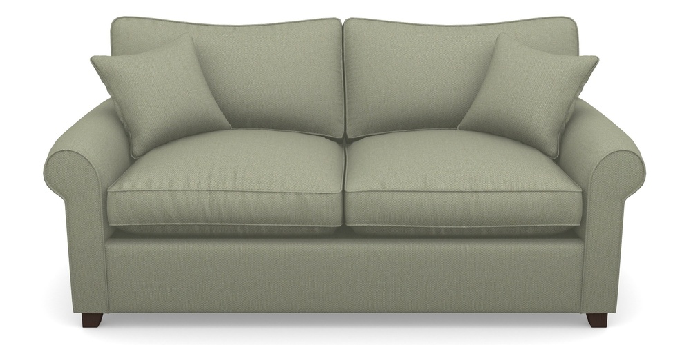 Product photograph of Waverley Sofa Bed 3 Seater Sofa Bed In Plain Linen Cotton - Sage from Sofas and Stuff Limited