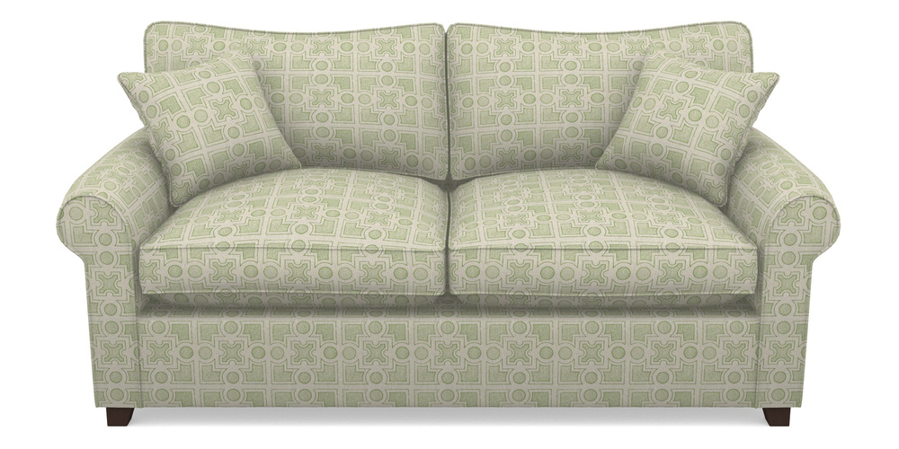 Product photograph of Waverley Sofa Bed 3 Seater Sofa Bed In Rhs Collection - Small Knot Garden Cotton Weave - Green from Sofas and Stuff Limited