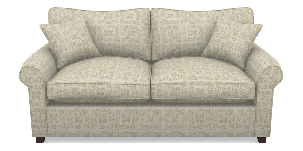 Product photograph of Waverley Sofa Bed 3 Seater Sofa Bed In Rhs Collection - Small Knot Garden Cotton Weave - Olive from Sofas and Stuff Limited