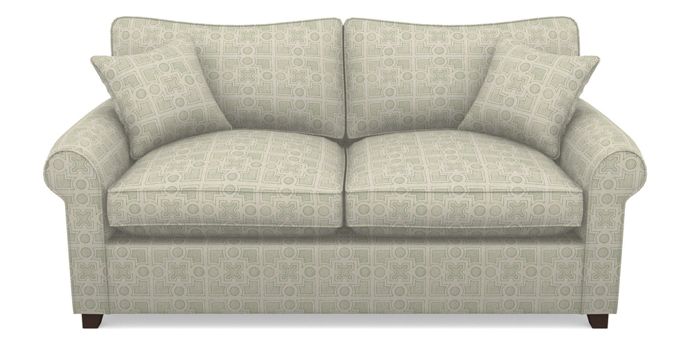 Product photograph of Waverley Sofa Bed 3 Seater Sofa Bed In Rhs Collection - Small Knot Garden Cotton Weave - Pistachio from Sofas and Stuff Limited