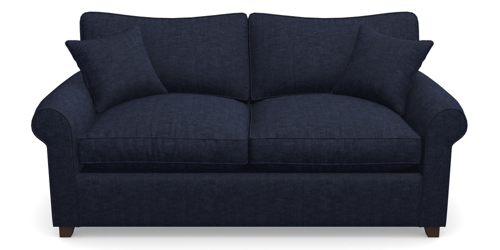 Product photograph of Waverley Sofa Bed 3 Seater Sofa Bed In Super Soft Velvet - Navy from Sofas and Stuff Limited