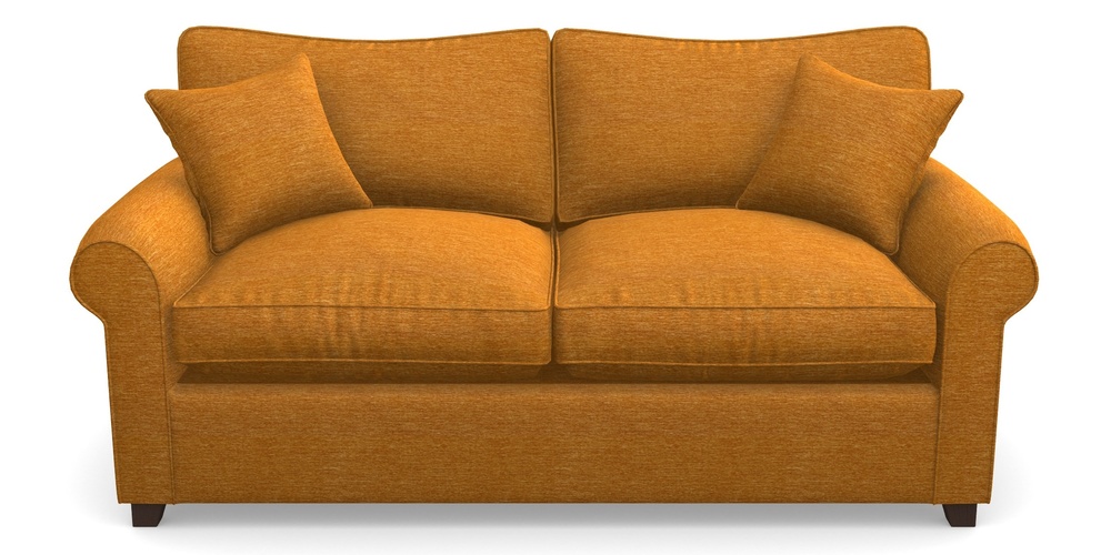 Product photograph of Waverley Sofa Bed 3 Seater Sofa Bed In Textured Velvet - Turmeric from Sofas and Stuff Limited