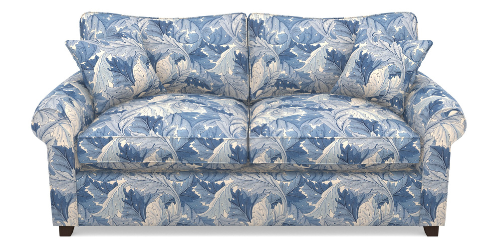 Product photograph of Waverley Sofa Bed 3 Seater Sofa Bed In William Morris Collection - Acanthus - Woad from Sofas and Stuff Limited
