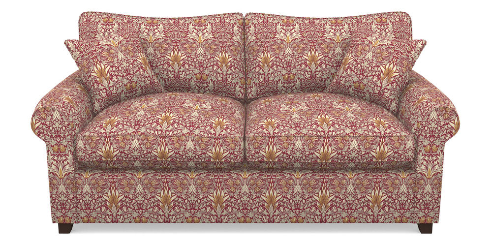 Product photograph of Waverley Sofa Bed 3 Seater Sofa Bed In William Morris Collection - Snakeshead - Claret Gold from Sofas and Stuff Limited