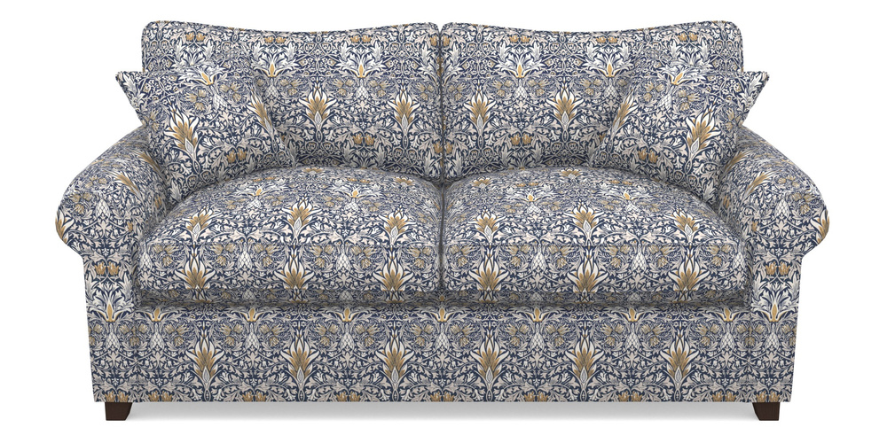 Product photograph of Waverley Sofa Bed 3 Seater Sofa Bed In William Morris Collection - Snakeshead - Indigo Hemp from Sofas and Stuff Limited