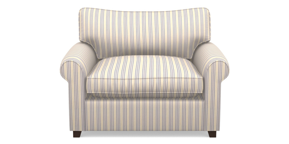 Product photograph of Waverley Sofa Bed Snuggler Sofa Bed In Cloth 22 - Racing Stripes Ayr - Blueberry from Sofas and Stuff Limited