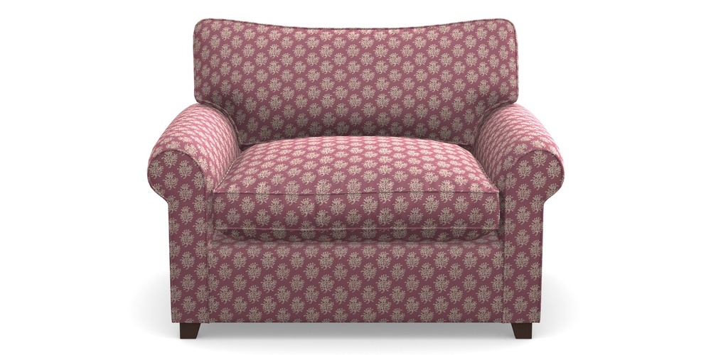 Product photograph of Waverley Sofa Bed Snuggler Sofa Bed In Cloth 21 - Coral 1 - Cassis from Sofas and Stuff Limited