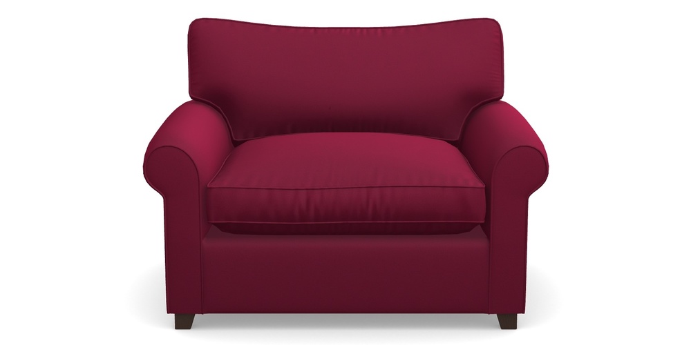 Product photograph of Waverley Sofa Bed Snuggler Sofa Bed In Clever Glossy Velvet - Chianti from Sofas and Stuff Limited