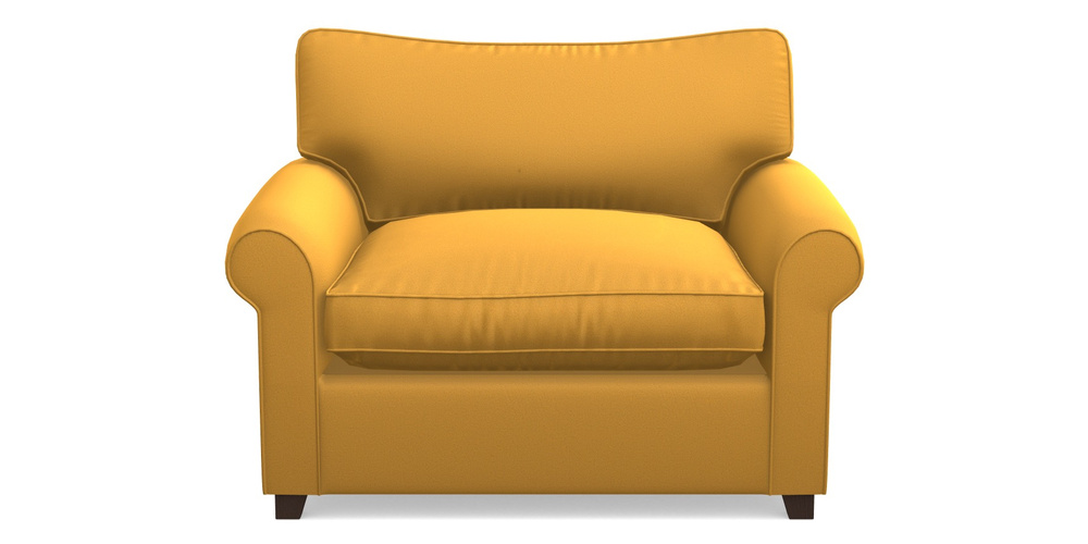 Product photograph of Waverley Sofa Bed Snuggler Sofa Bed In Clever Glossy Velvet - Fools Gold from Sofas and Stuff Limited