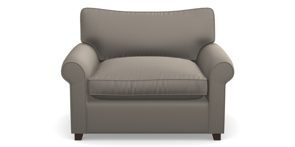 Product photograph of Waverley Sofa Bed Snuggler Sofa Bed In Clever Glossy Velvet - Mole from Sofas and Stuff Limited