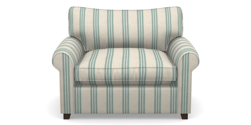 Product photograph of Waverley Sofa Bed Snuggler Sofa Bed In Cloth 18 Stripes - Bengal - Basil from Sofas and Stuff Limited