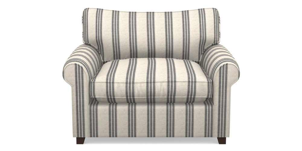 Product photograph of Waverley Sofa Bed Snuggler Sofa Bed In Cloth 18 Stripes - Bengal - Bible Black from Sofas and Stuff Limited