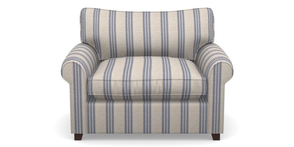 Product photograph of Waverley Sofa Bed Snuggler Sofa Bed In Cloth 18 Stripes - Bengal - Indigo from Sofas and Stuff Limited