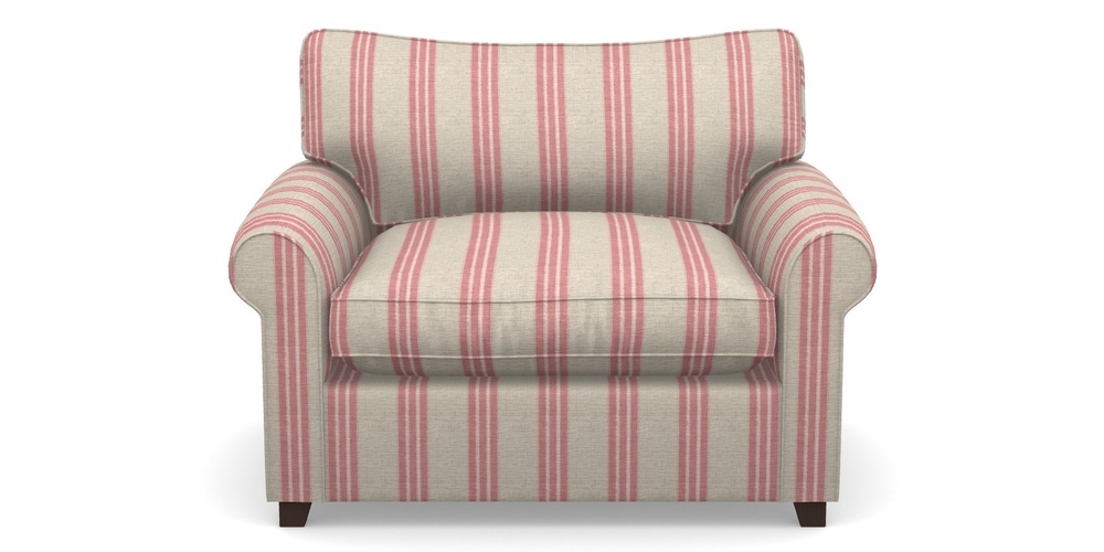 Product photograph of Waverley Sofa Bed Snuggler Sofa Bed In Cloth 18 Stripes - Bengal - Cranberry from Sofas and Stuff Limited
