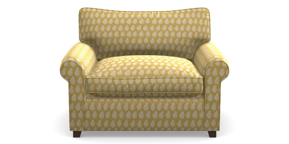 Product photograph of Waverley Sofa Bed Snuggler Sofa Bed In Cloth 21 - Oak Leaf - Canary from Sofas and Stuff Limited