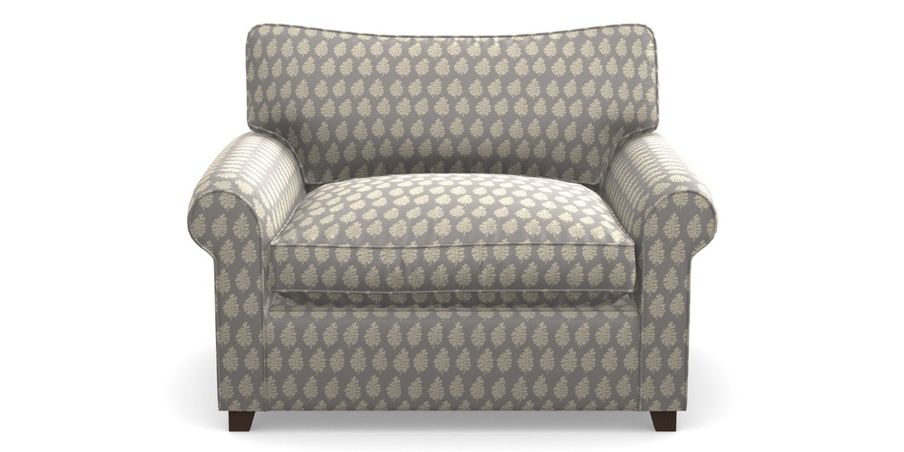 Product photograph of Waverley Sofa Bed Snuggler Sofa Bed In Cloth 21 - Oak Leaf - Magnesium from Sofas and Stuff Limited