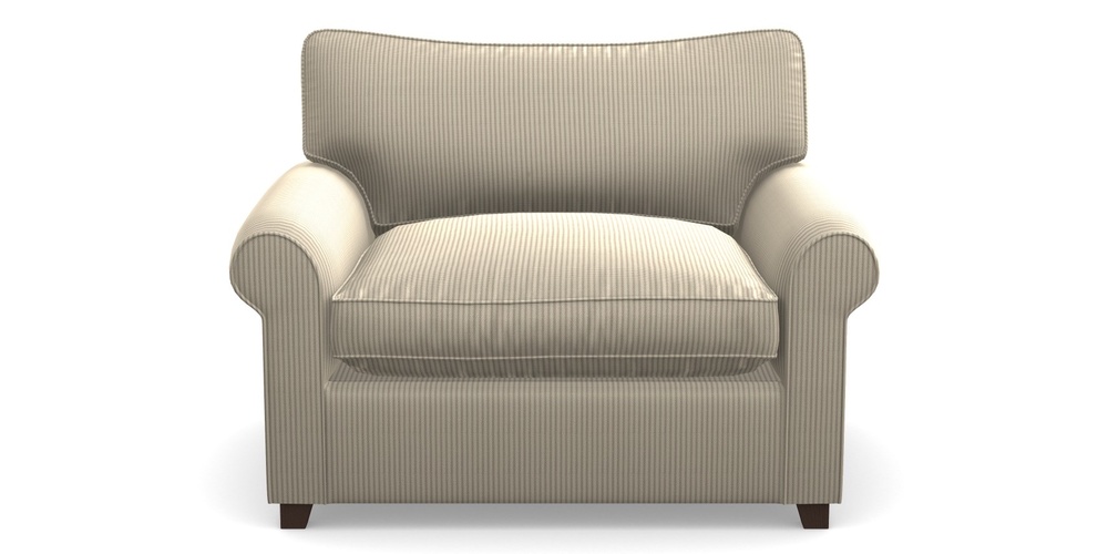 Product photograph of Waverley Sofa Bed Snuggler Sofa Bed In Cloth 21 - Simple Stripe - Beech from Sofas and Stuff Limited