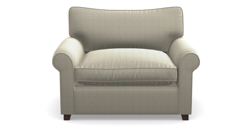 Product photograph of Waverley Sofa Bed Snuggler Sofa Bed In Cloth 21 - Simple Stripe - Bilberry from Sofas and Stuff Limited