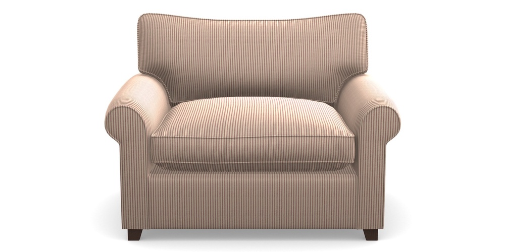 Product photograph of Waverley Sofa Bed Snuggler Sofa Bed In Cloth 21 - Simple Stripe - Cassis from Sofas and Stuff Limited