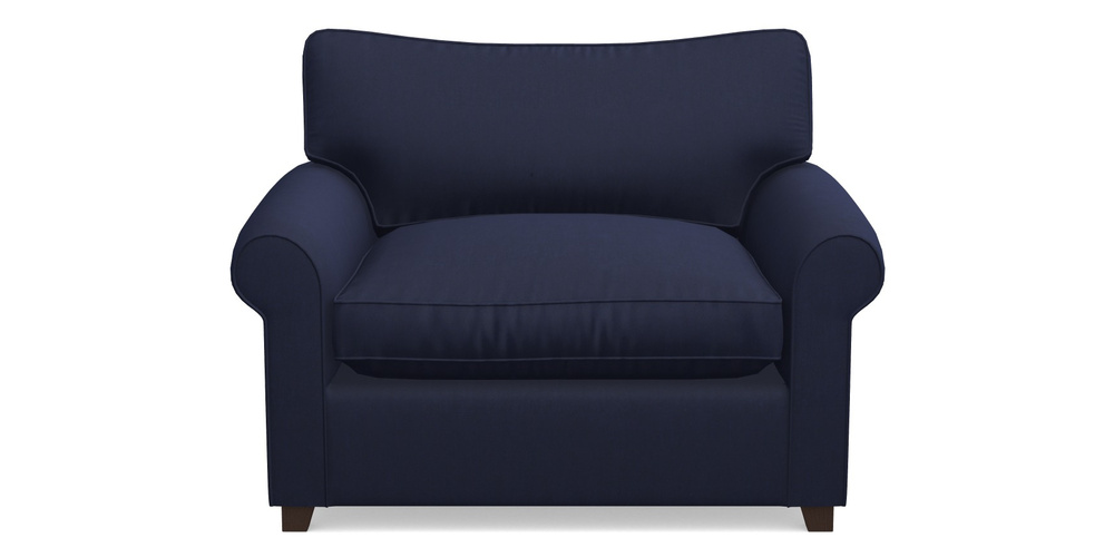 Product photograph of Waverley Sofa Bed Snuggler Sofa Bed In Clever Tough And Eco Velvet - Indigo from Sofas and Stuff Limited