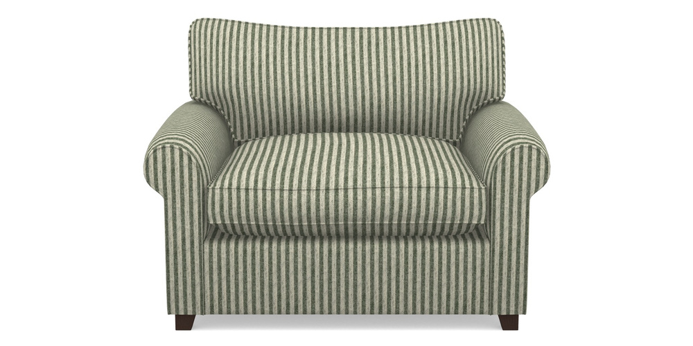 Product photograph of Waverley Sofa Bed Snuggler Sofa Bed In Cloth 22 - Pinstripe - Courgette from Sofas and Stuff Limited