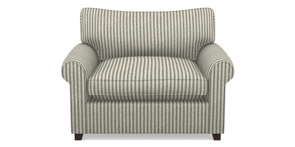 Product photograph of Waverley Sofa Bed Snuggler Sofa Bed In Cloth 22 - Pinstripe - Seal from Sofas and Stuff Limited