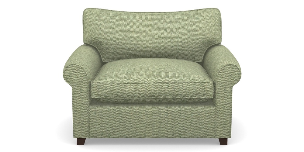 Product photograph of Waverley Sofa Bed Snuggler Sofa Bed In Dundee Herringbone - Sage from Sofas and Stuff Limited