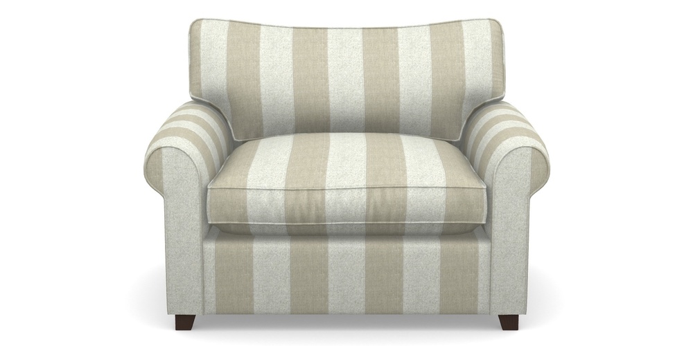 Product photograph of Waverley Sofa Bed Snuggler Sofa Bed In Dovedale Linen Stripe - Chalk from Sofas and Stuff Limited