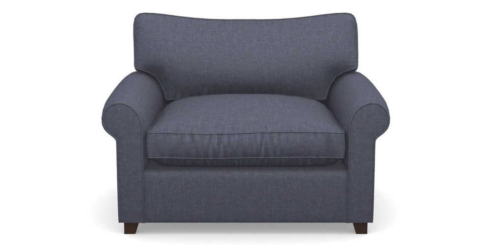 Product photograph of Waverley Sofa Bed Snuggler Sofa Bed In Easy Clean Plain - Navy from Sofas and Stuff Limited