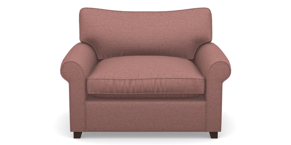 Product photograph of Waverley Sofa Bed Snuggler Sofa Bed In Easy Clean Plain - Rosewood from Sofas and Stuff Limited