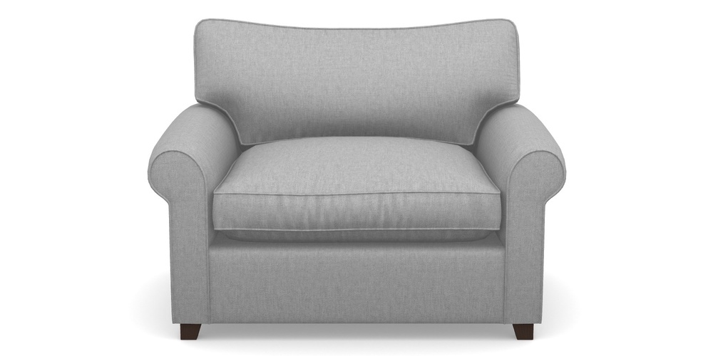 Product photograph of Waverley Sofa Bed Snuggler Sofa Bed In Easy Clean Plain - Silver from Sofas and Stuff Limited