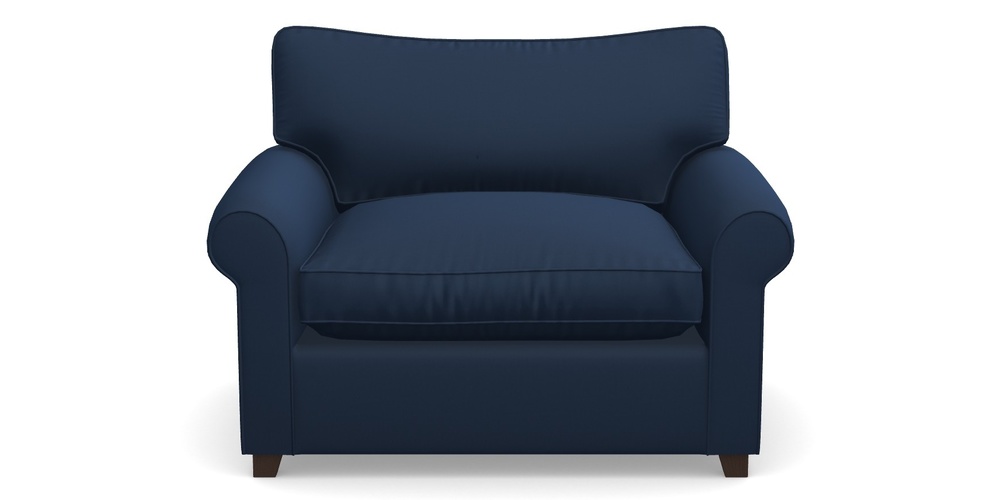 Product photograph of Waverley Sofa Bed Snuggler Sofa Bed In House Velvet - Indigo from Sofas and Stuff Limited