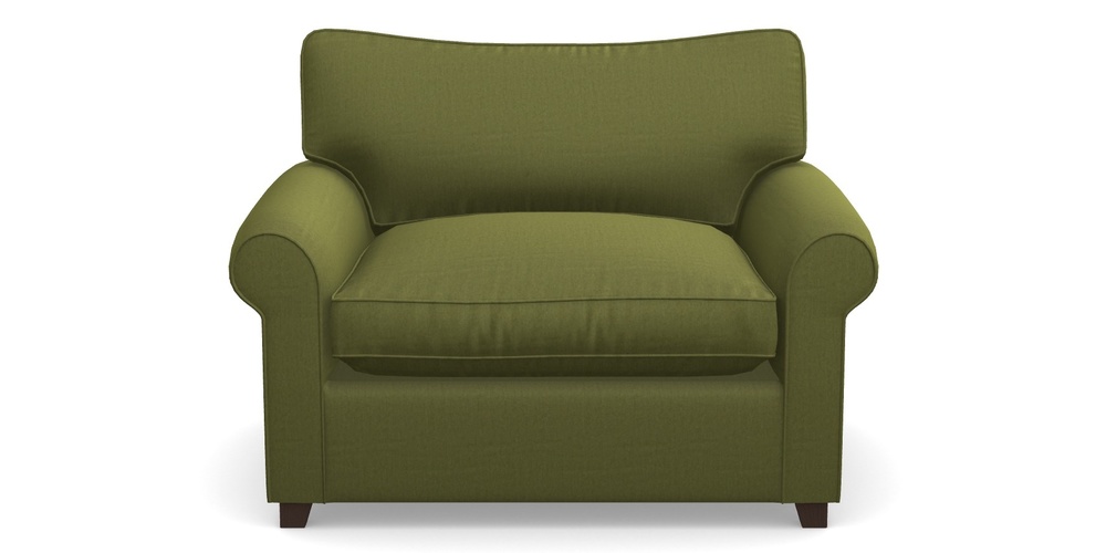 Product photograph of Waverley Sofa Bed Snuggler Sofa Bed In House Velvet - Olive from Sofas and Stuff Limited