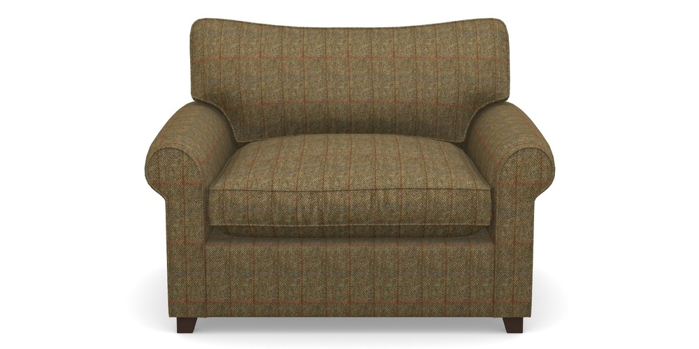 Product photograph of Waverley Sofa Bed Snuggler Sofa Bed In Harris Tweed House - Harris Tweed House Green from Sofas and Stuff Limited