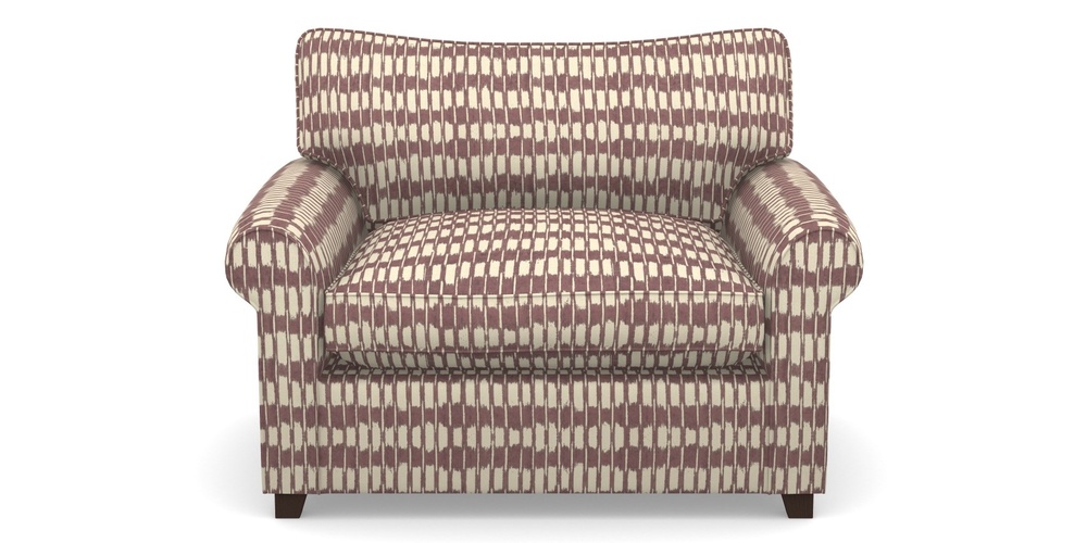 Product photograph of Waverley Sofa Bed Snuggler Sofa Bed In V A Brompton Collection - Ikat - Cacao from Sofas and Stuff Limited