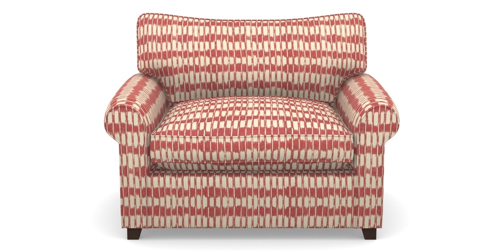Product photograph of Waverley Sofa Bed Snuggler Sofa Bed In V A Brompton Collection - Ikat - Chilli from Sofas and Stuff Limited