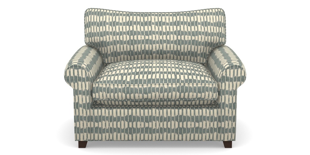 Product photograph of Waverley Sofa Bed Snuggler Sofa Bed In V A Brompton Collection - Ikat - Pebble from Sofas and Stuff Limited