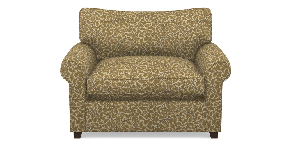 Product photograph of Waverley Sofa Bed Snuggler Sofa Bed In V A Drawn From Nature Collection - Oak Tree - Gold from Sofas and Stuff Limited